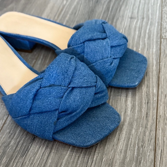 I McLaughlin Blue Braided Women’s Mules Size 9 - Picture 7 of 7